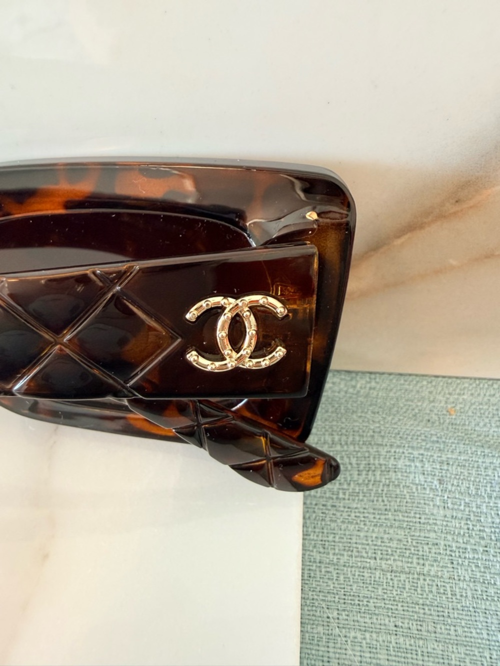 Fashion luxury Tortoiseshell Rectangular Sunglasses fashion fancy - Picture 6 of 8